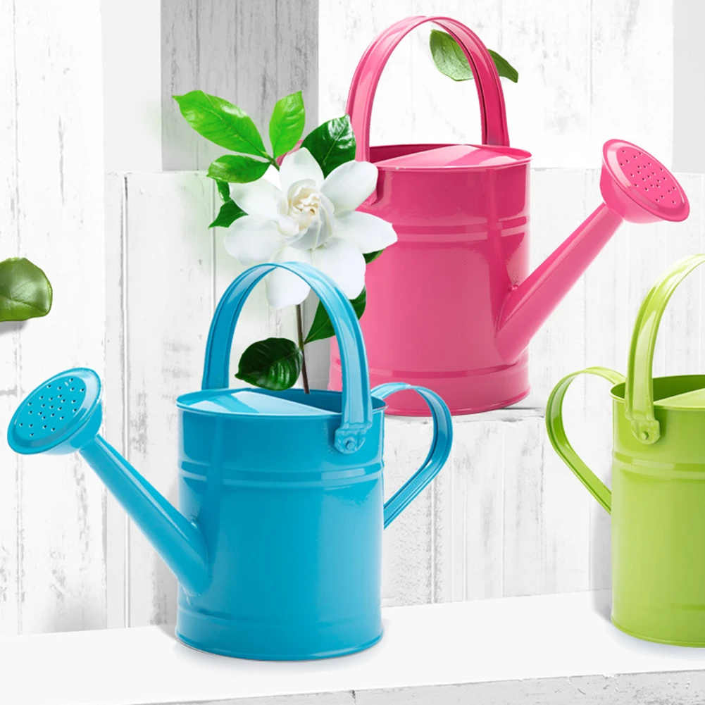 1.5L Iron Watering Can Home Bonsai Plant Shower Tool Gardening Water Pot Sprinkled Kettle Garden Irrigation Spray Bottle