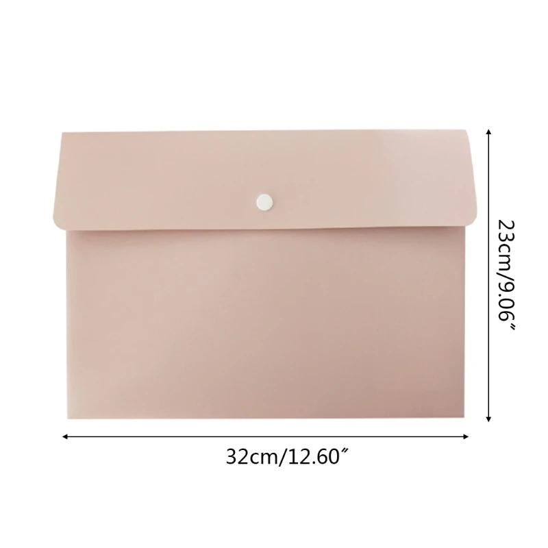 A4 Document File Envelopes Folder Lock Button Design Larger Capacity A4 File Organizer Bag Document Holder Waterproof