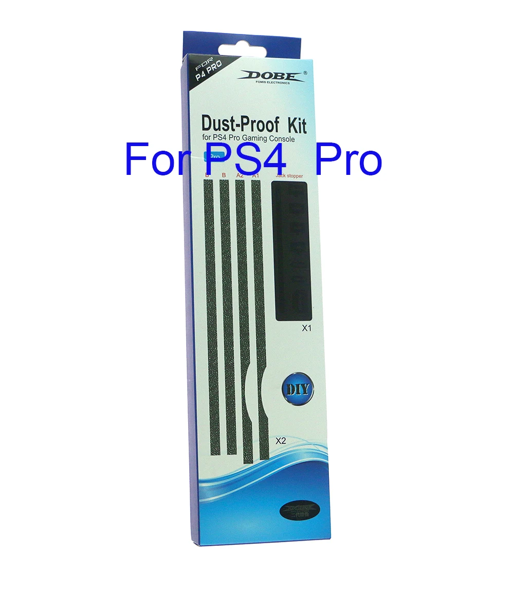 Capa anti-poeira para ps4 slim, esponja de proteção para console de jogos pro, filtro de malha, plug, kit à prova de poeira