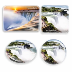US Niagara Falls Fridge Magnet World Tourist Souvenir glass Refrigerator Magnetic Stickers Home Decor USA Tourist gift