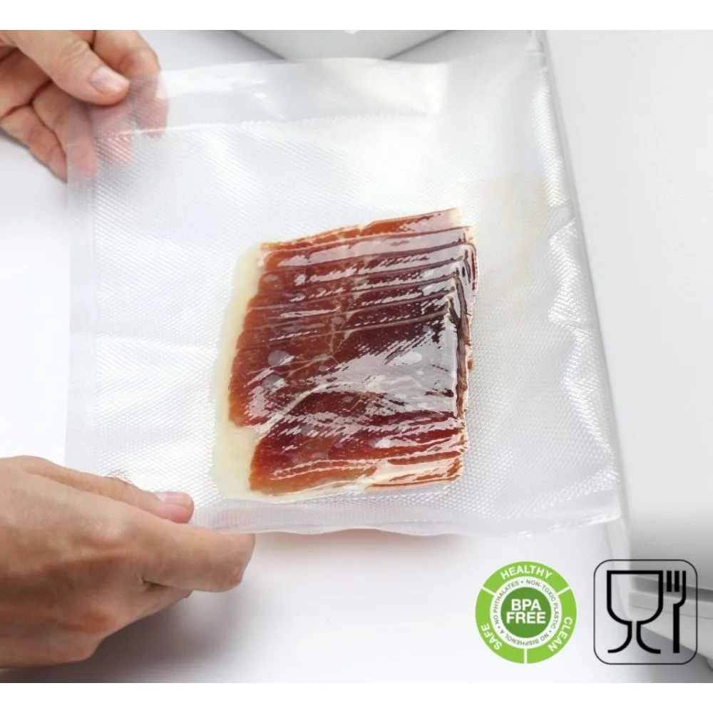 Vakuumbeutel 150x250 mm. (15x25 cm.) 100 Stück. Geeignet für alle Geräte mit aussenliegendem Beutel