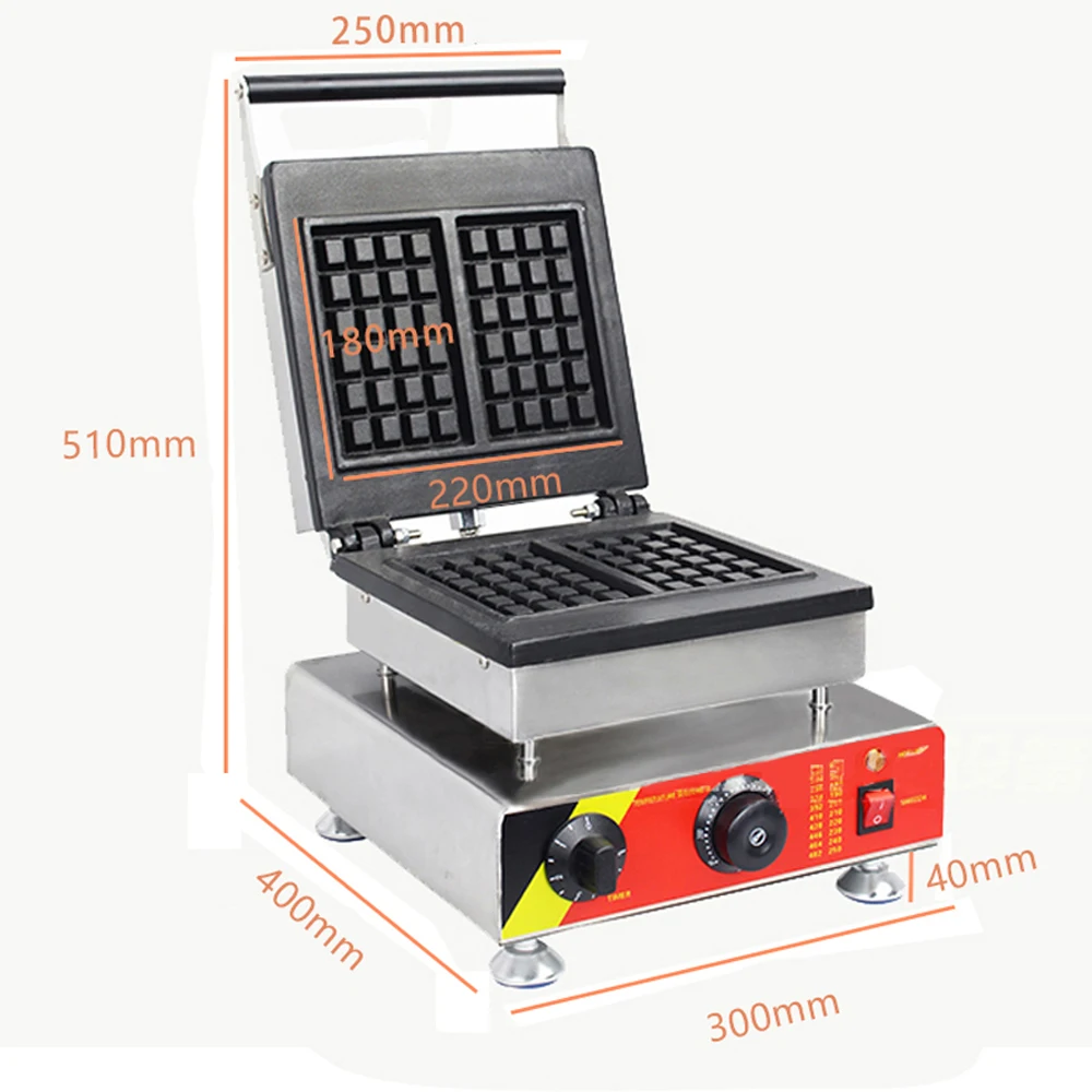 ITOP Waffel Maker Elecrtic Waffeln Maschine 2 Pcs Rechteckigen Kommerziellen Muffin Maschine Nicht Stick Frühstück Maschine 110V 220V