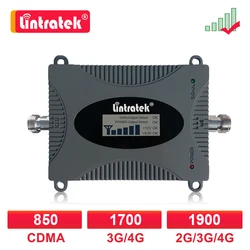 CDMA GSM 2G 3G 4G 850 1700 1900 MHZ Signal Repeater 4G 1700/2100 B2 B4 B5 Mobile Phone Cellular Booster 850mhz Band5 Amplifier 6