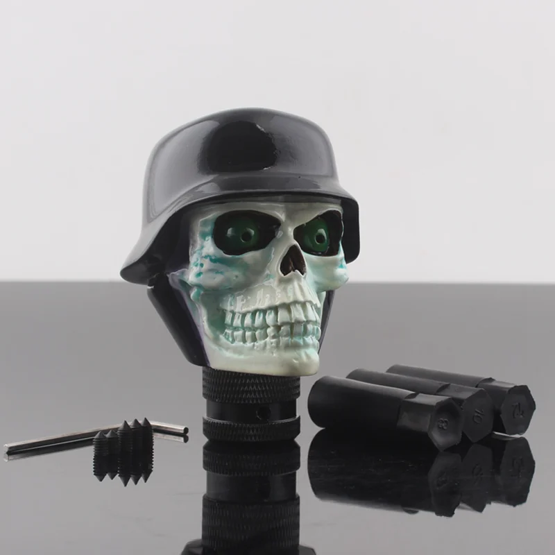 

New style Car Truck Manual Stick Gear Shift Knob Lever Shifter Skull Head Hat fits for Car Truck Jeep