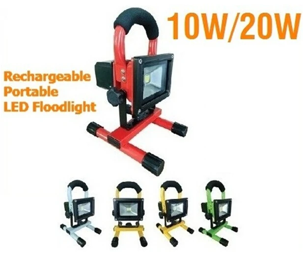 4pcs 10W 20W 30W 50W 85-265v Rechargeable Spot Exterieur Reflector Outdoor Battery LED Flood Light Lamp Warm Floodlight