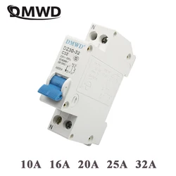 DMWD DPN mini DZ30-32 1P+N 10A 16A 20A 32A 220V 230V 50HZ 60HZ Residual Current Circuit Breaker RCBO Mini Circuit breaker RCCB