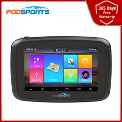 Fodsports 5.0 Inch Gps Motorcycle Navigator Android 6.0 Navigatore Moto WiFi Bluetooth Navigation 16GB Memory Free Map