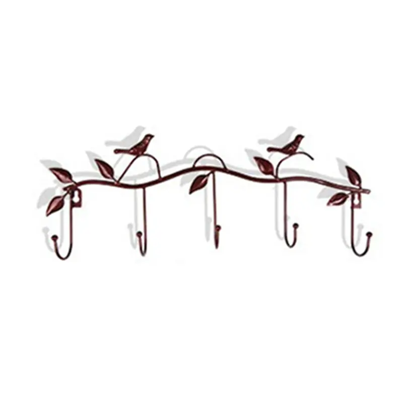Birds Metal Wall Coat Rack and Hat Rack Multi-Function Mounted Hook Hangers For Livingroom Bedroom Decorative Hook Up Floor - Image 2