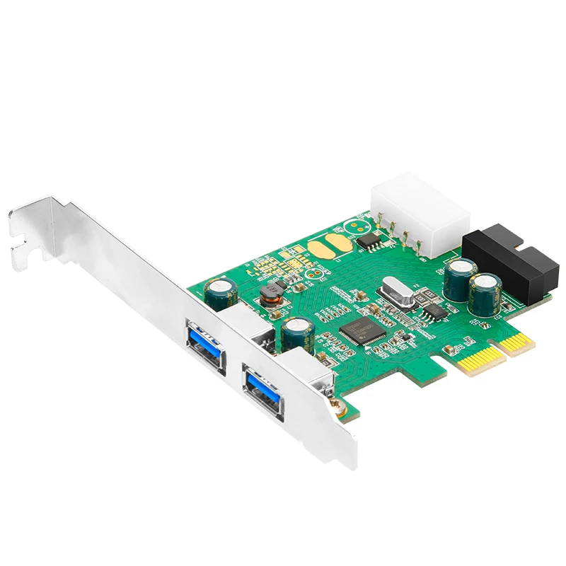 USB3.0 PCI-e Expansion Card SATA 4PIN PCI express PCI-e to 19Pin USB3.0 NEC720201 chipset Desktop computer 2U small case