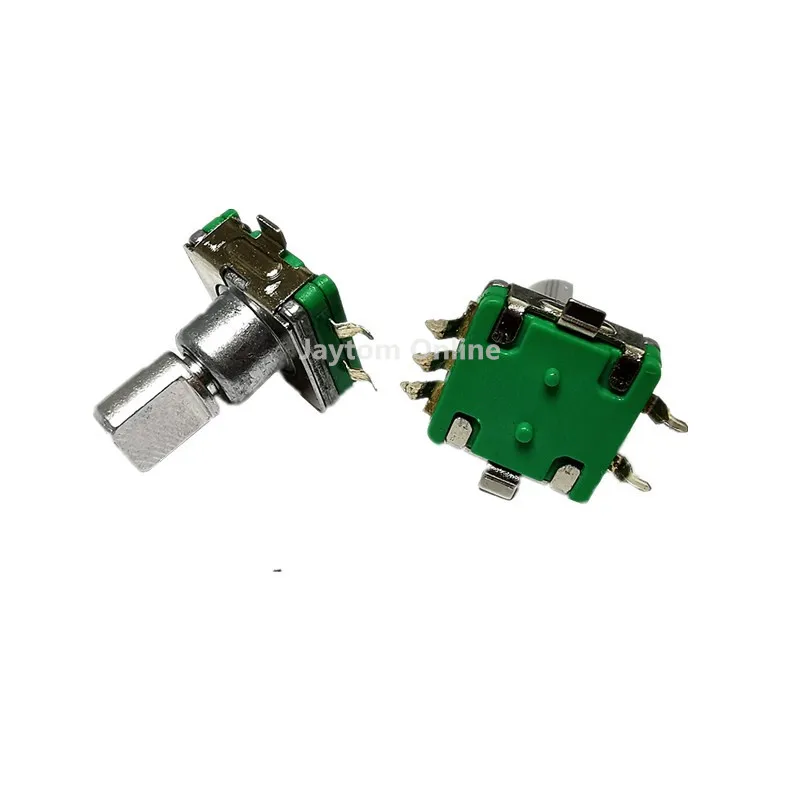 5pcs EC11 Rotary Encoder Code Switch 30 Position With Push Button Switch SMD 5pin Handle Length 12.5mm Half Shaft