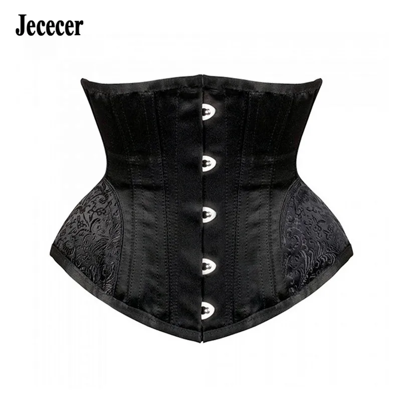 Underbust Steampunk Corset Waist Control Gothic Corsets Cincher Bustiers Embroidery Short Waist Trainer Women Binders Shapers