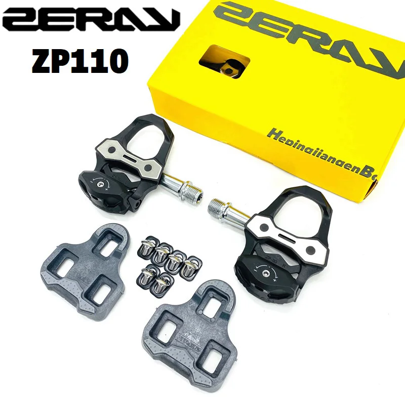 

ZERAY ZP-110 Road Carbon Fiber Ultralight Pedals Compatible Keo Self-Locking Pedal Professional Road Pedal With Cleat Set