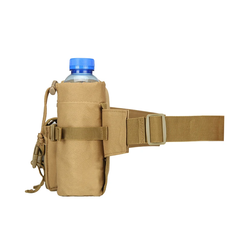 Nouveau sac de ceinture tactique pour hommes, bouteille d'eau de randonnée en Nylon, pochette pour téléphone, Sports de plein air, chasse militaire, escalade, Camping