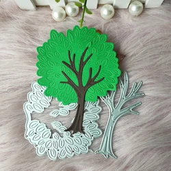 New tree cutting die mould scrapbook decoration embossed photo album decoration card making DIY handicrafts