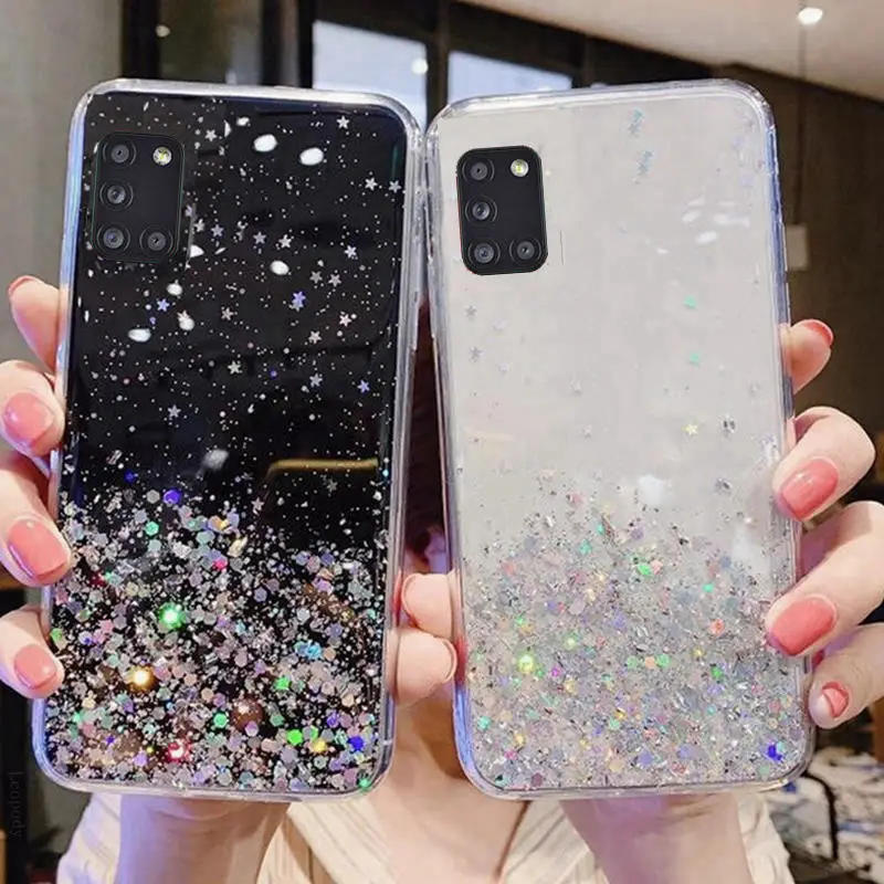 A31 Luxury Bling Glitter Phone Case For samsung galaxy A31 SM A315F/DS A315G/DS A315F A315 Full Cover For for samsung galaxy A31