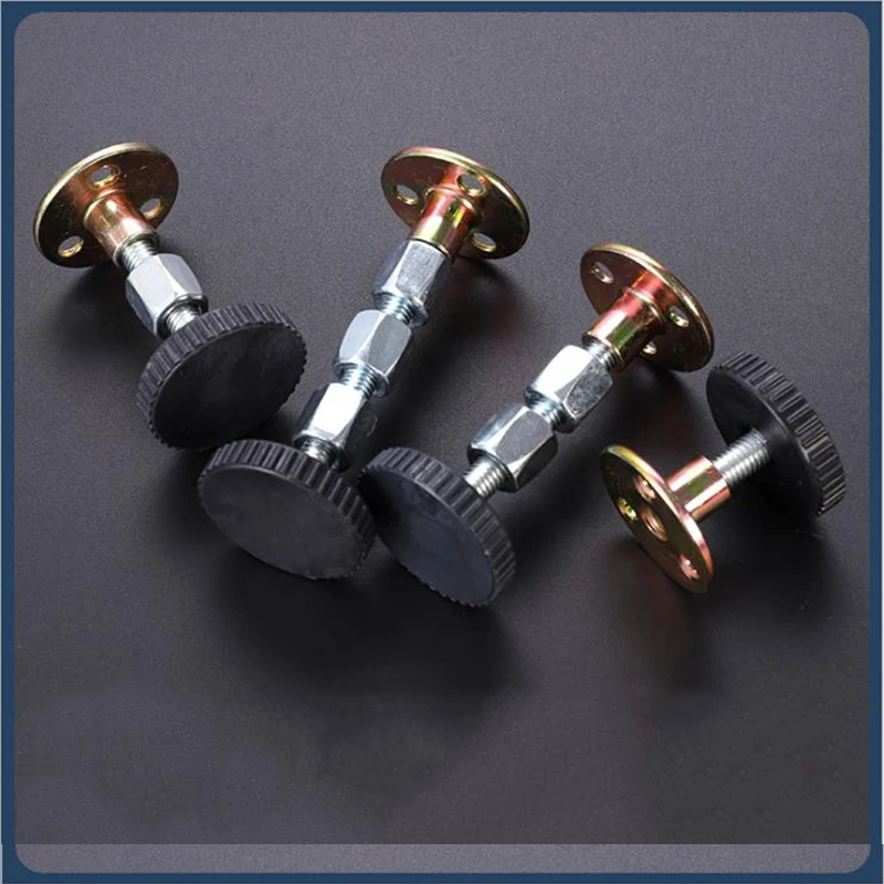 4Pcs Adjustable Threaded Bed Frame Anti-Shake Tools, Telescopic Support for Room Wall, Bedside Headboards Anti-Shake Fixer