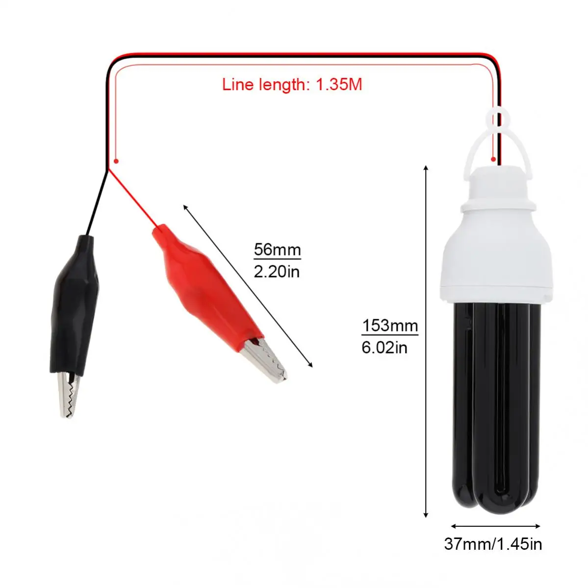 26W/36W/40W Luce nera UV che attira insetti Lampada CFL Luci agricole 365NM 12V Lampada ultravioletta Trappola