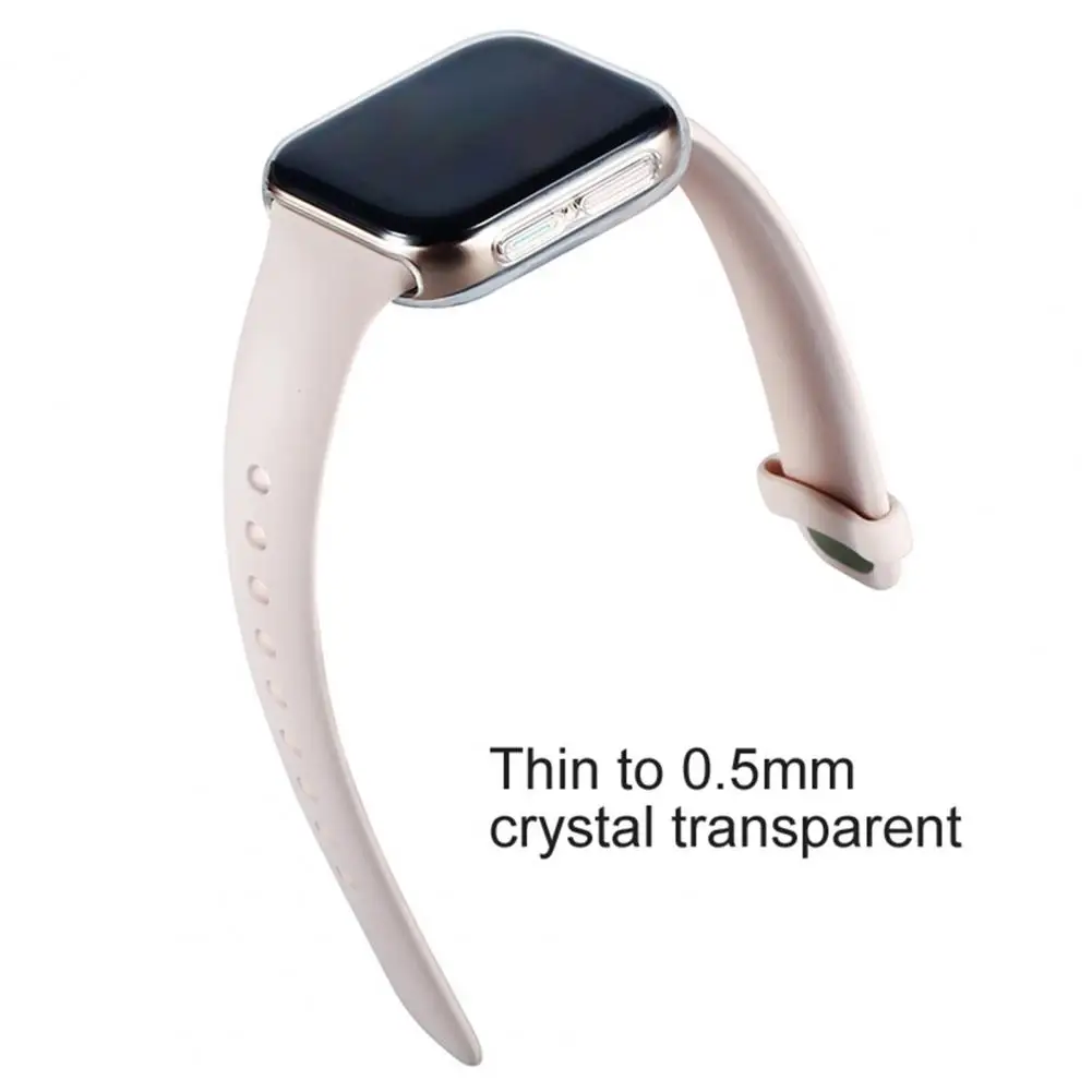 Protective Case Clear Full Coverage Transparent 41mm/46mm Soft TPU Watch Protector Cover for OPPOWatch