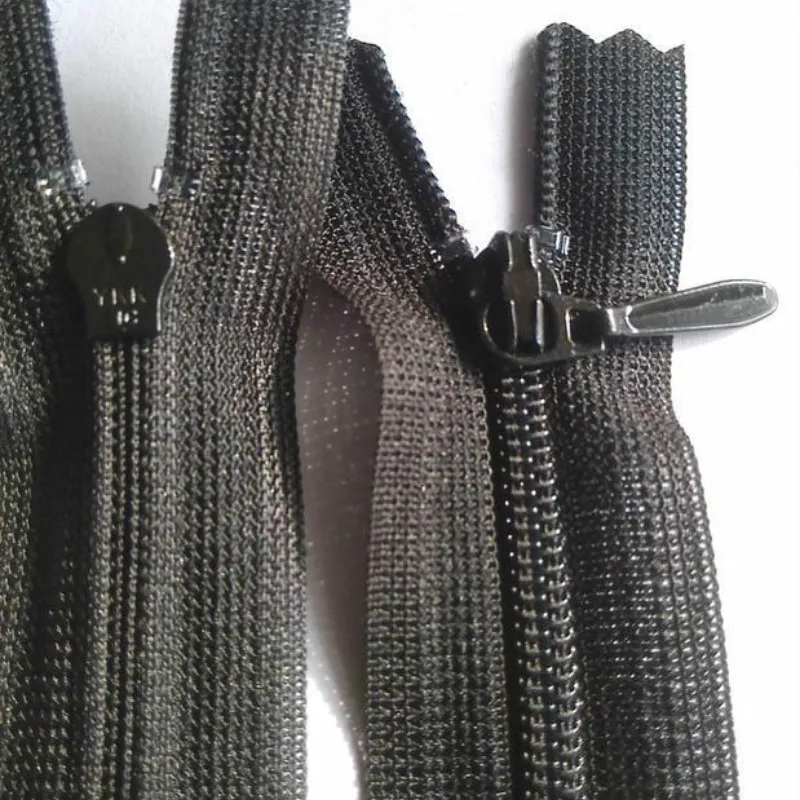 100 Pcs/lot Cheap Stocked Ykk Zipper Black Nylon Coil Lace Close End 16cm for Skirt Pants Cushion Pillow Collar Wholesale