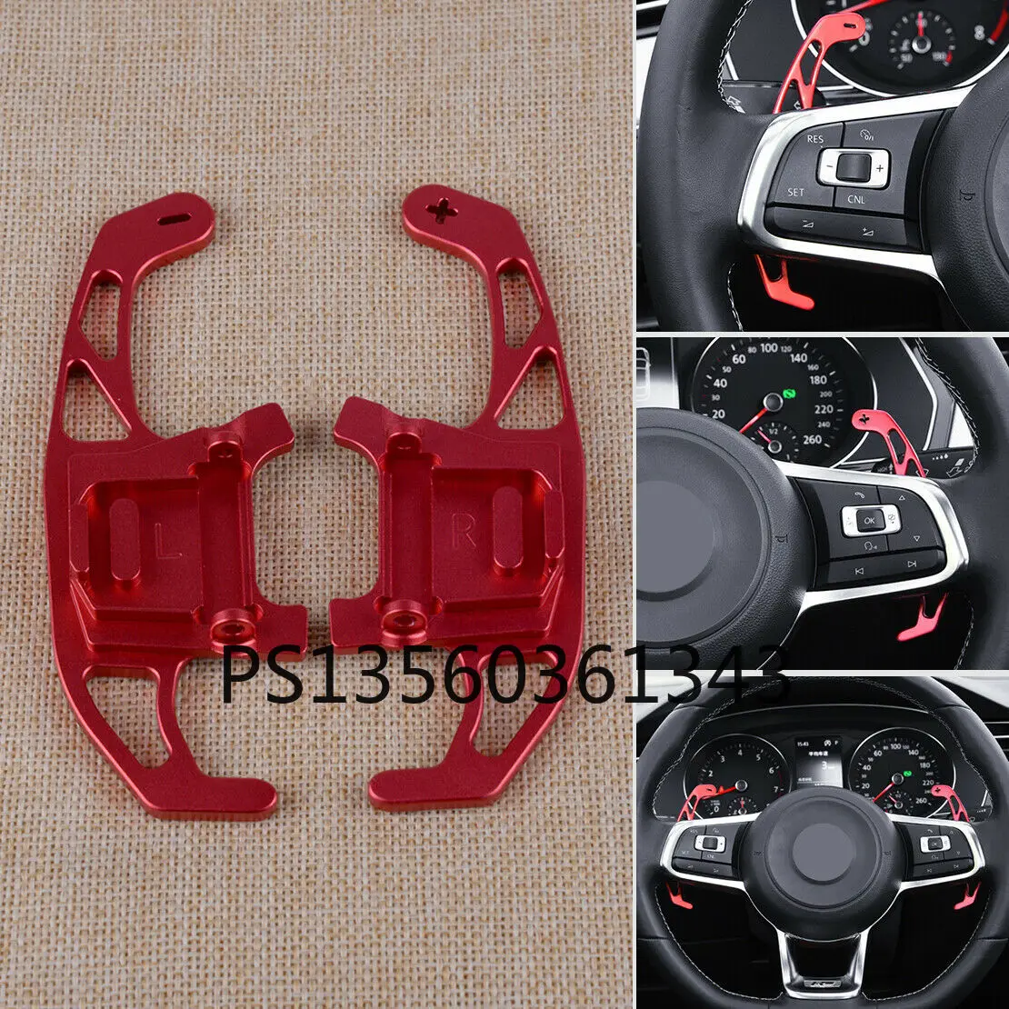 

2pcs Red Aluminum Steering Wheel Shift Paddle Shifter Fit for VW Jetta Golf 7