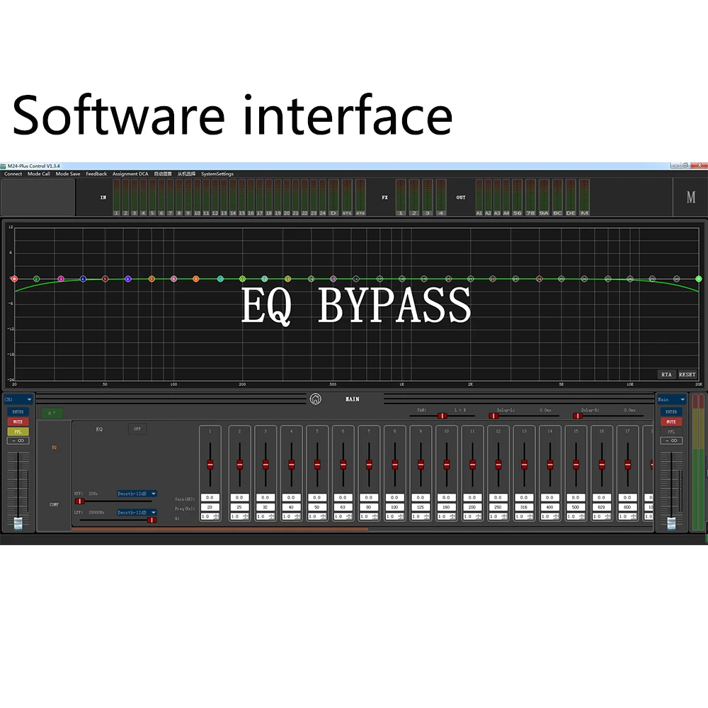 Paulkitson M24 Console Mixer Professionele Stage Performance 34 Kanaals Digitale Mixer Opname Mengen Dj Audio Sound Systeem