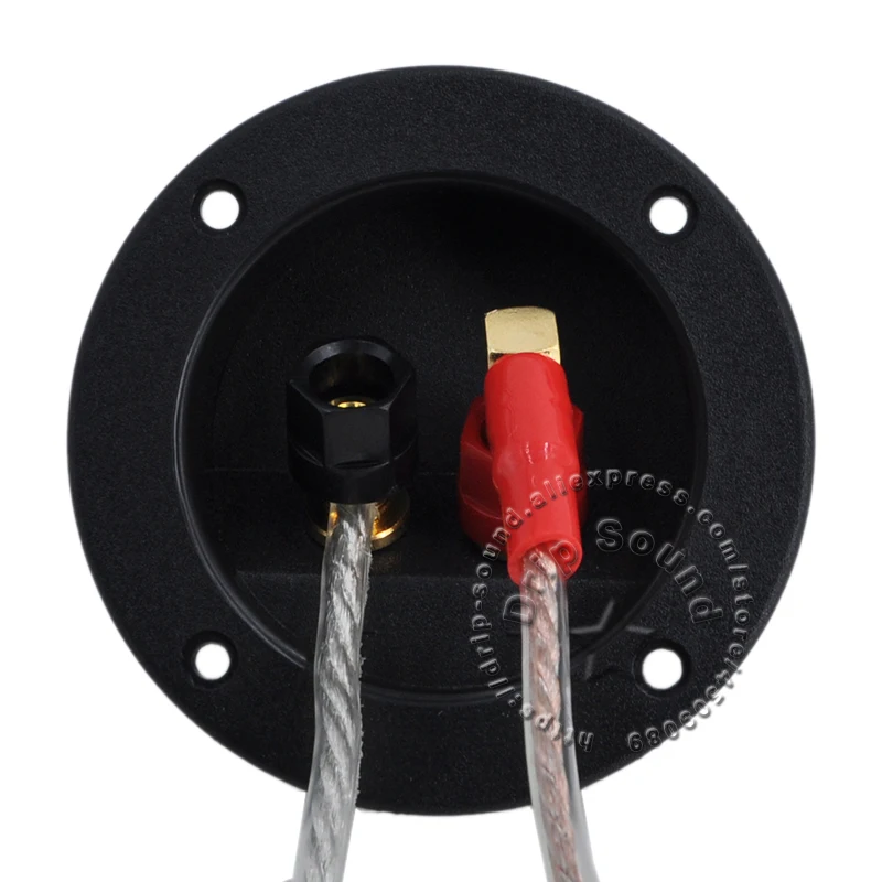 2 قطعة OD75mm الجولة 2 طريقة المتكلم صندوق وصلات الصوت مكبر الصوت النحاس الأسلاك محطة ملزمة آخر