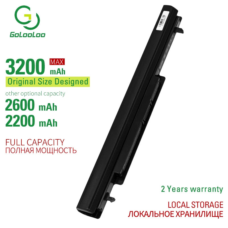 Golooloo A32-K56 A41-K56 Laptop Battery for Asus K56CB K56C K46 K46C K46CA K46CM K56 K56CA K56CM S46C S56C R550C A31-K56 A42-K56