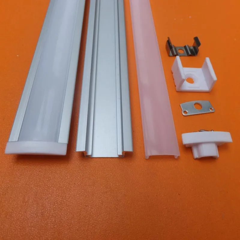 2m/pcs Linear Wall Fitting Extrusion With Wrap Lighting Around Diffuser Aluminum Channel Led Profile Accessories