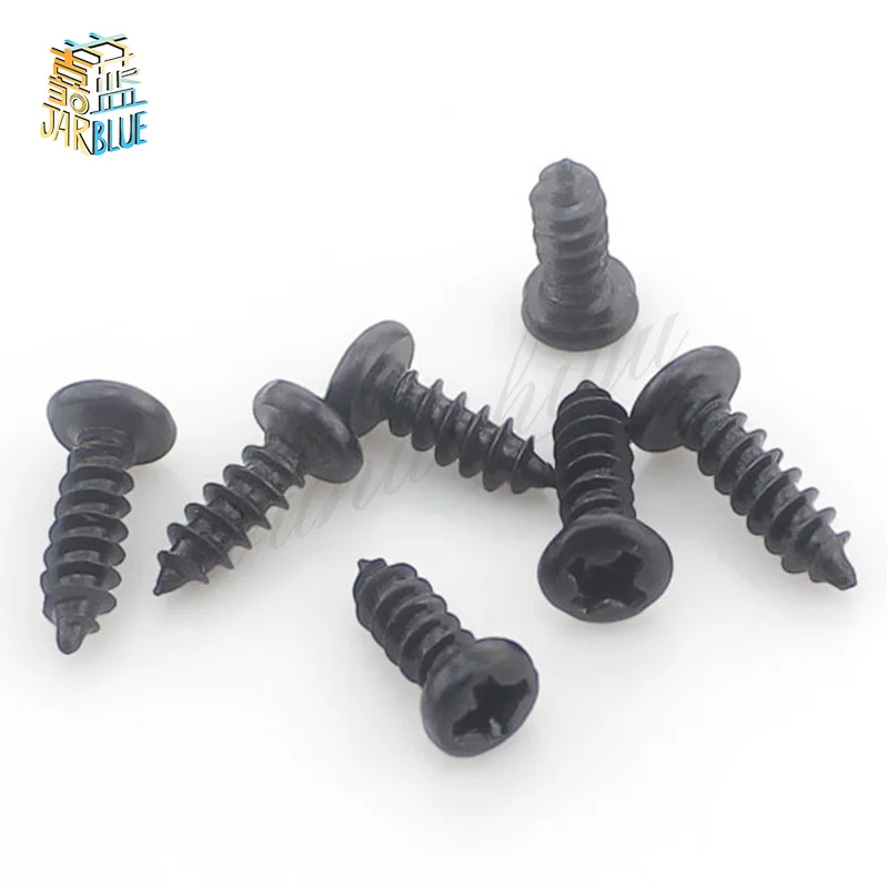 100Pcs M1.4 M1.7 M2 M2.3 M3 PA Phillips Head Micro Laptop Screws Round Head Self-tapping Electronic Small Wood Screws