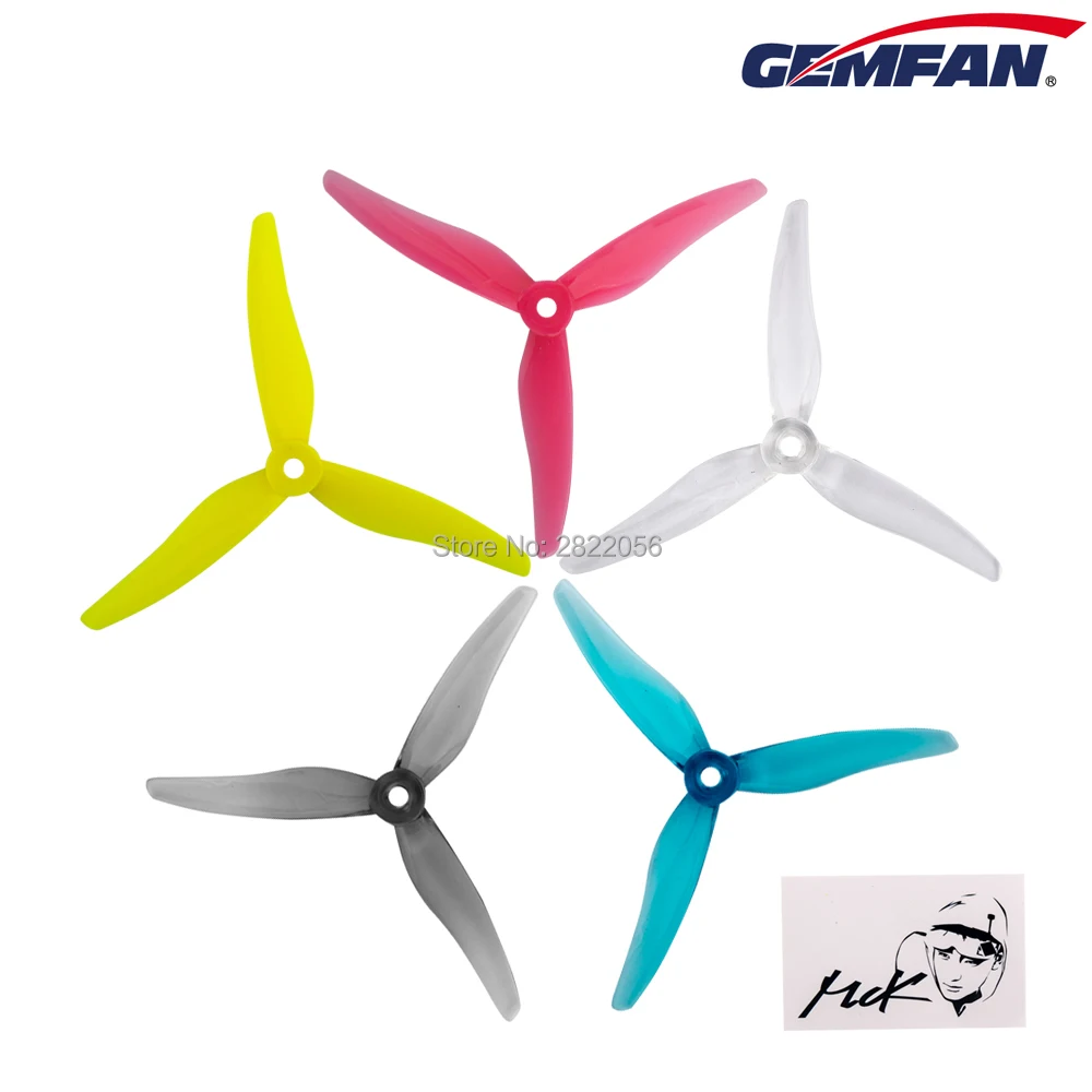 24 pcs/ 12 pairs Gemfan 51466 5inch 3 blade/ tri-blade Propeller Props CW CCW Brushless motor FPV Propeller for FPV Racing drone