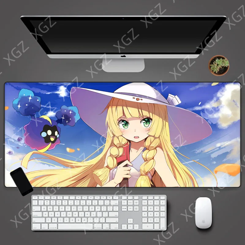 YuzuoanXL XXL Anime Exquisite Pattern Large Game Table Mat Cute Mouse Pad High-definition Printing Computer Game Player Seam Pad