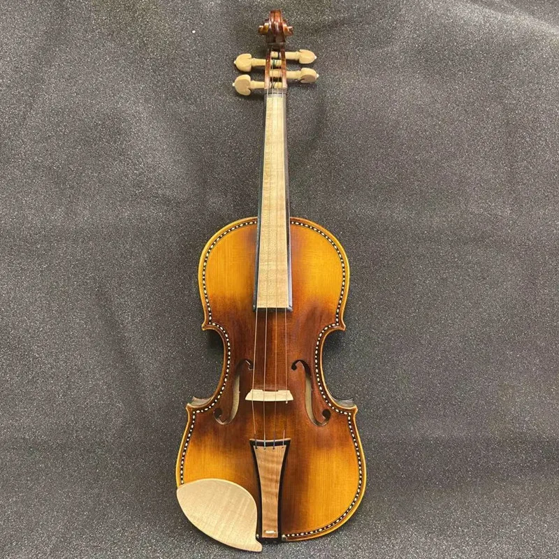 Baroque Style SONG Maestro 4/4 Violin, Solid Maple Parts, Rich Powerful Sound, Professional Acoustic Violin #11000