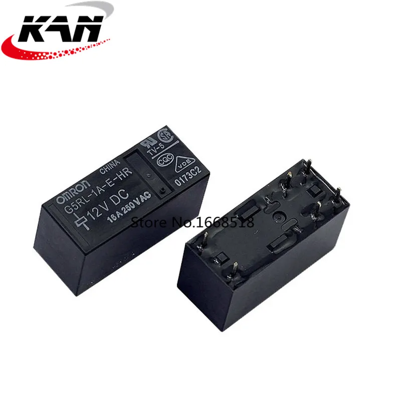 

10PCS/lot Relay G5RL-1A-E-HR-5VDC G5RL-1A-E-HR-12VDC G5RL-1A-E-HR-24VDC 6PIN 16A