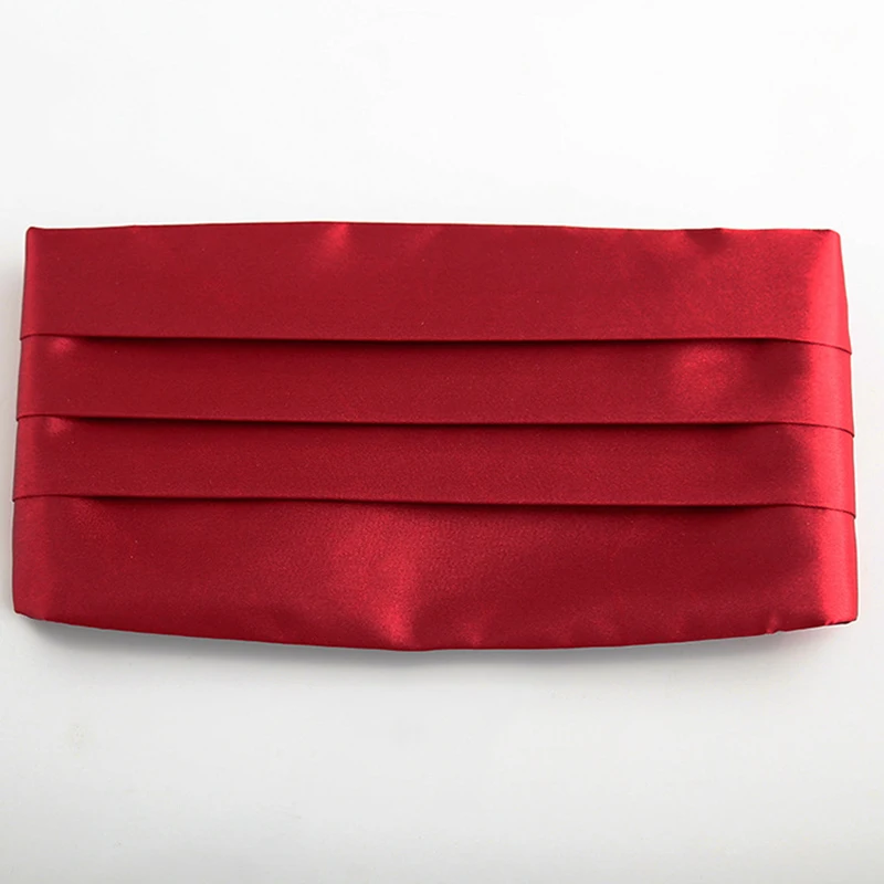 Mens Classic Cummerbund Satin Elastic Bellyband Tuxedo Cummerbund For Formal Wedding Prom Dinner Party Waist Band