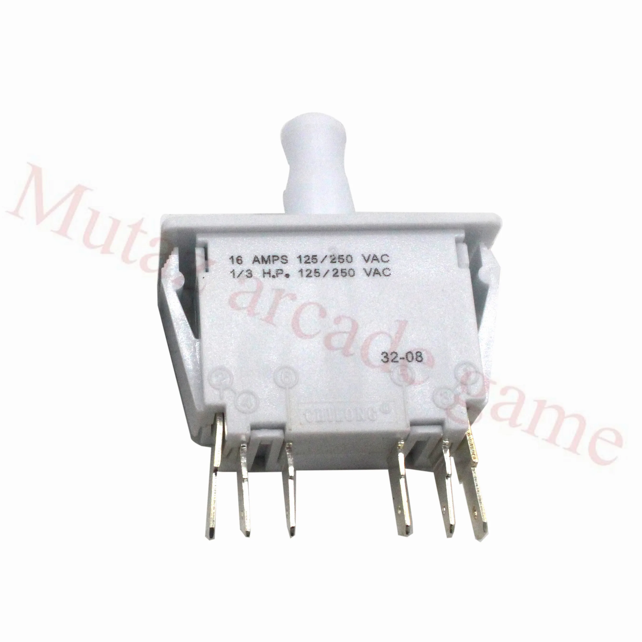 Customize 10Pcs/Lot 6PIN white Coin door interlock switch 6 Terminals White Switch for Jamma Machine Parts Cabinet Accessory