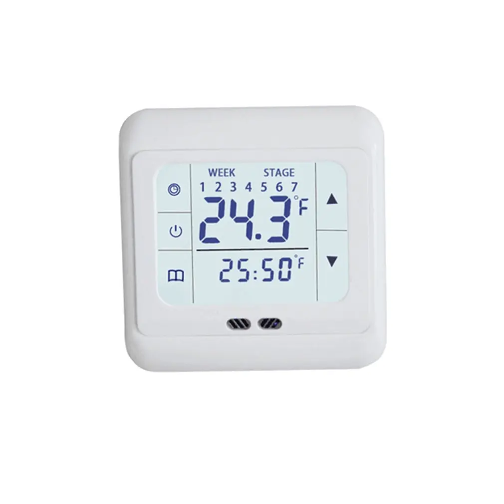 

Thermoregulator Touch Screen Heating Thermostat for Warm Floor Electric Heating System Temperature Controller With Kid Lock