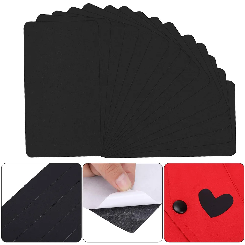 2pcs Nylon Repair Patches Waterproof Self-Adhesive Patches for Clothing Down Jacket Tent Clothes Bag 10*12cm Black Patches