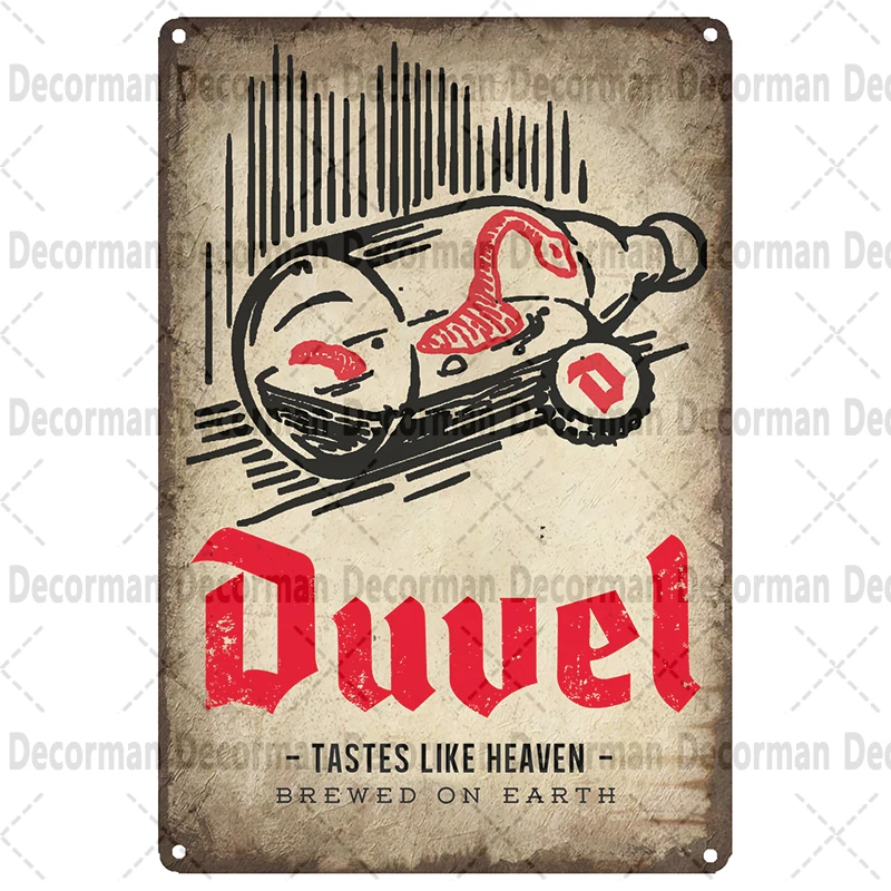 [ Mike86 ] DUVAL BEER ブリキ看板 壁飾 - Wine Beer Europe のレビューと価格