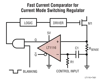 LT1116CS8 LT1116 - 12ns, Single Supply Ground-Sensing Comparator