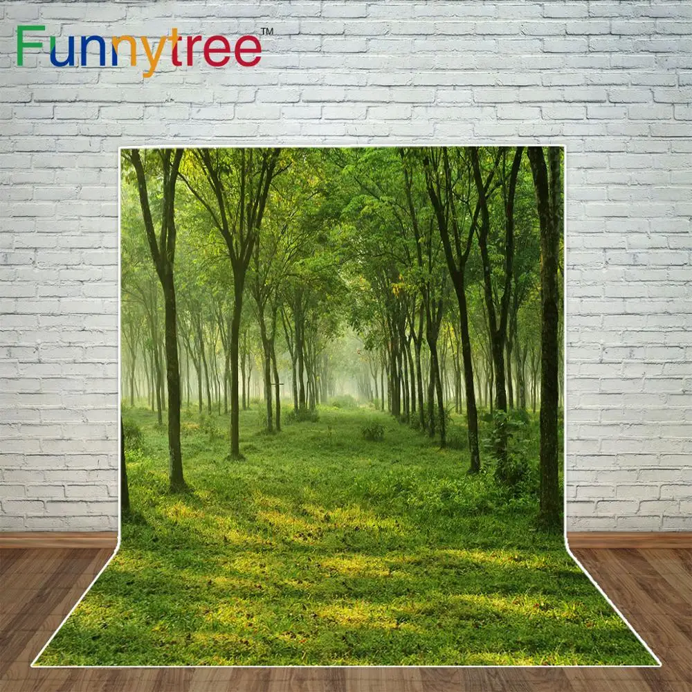 Funnytree backgrounds for photo studio forest tree lawn spring photophone woodland wedding photocall baby photo studio photozone