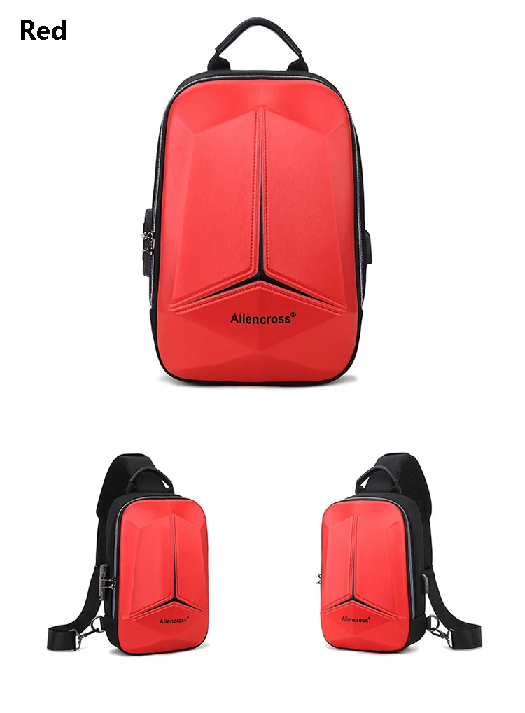 Anti-theft Lock Chest Bag for Men USB Charging Travel Shoulder Bag High-quality Messenger Bags Waterproof Men's Crossbody Bag