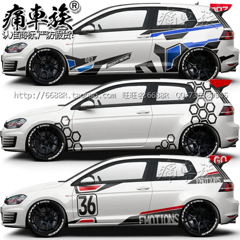 Car stickers For Golf 7 appearance Lahua decorative stickers Golf 7 body decoration modification stickers