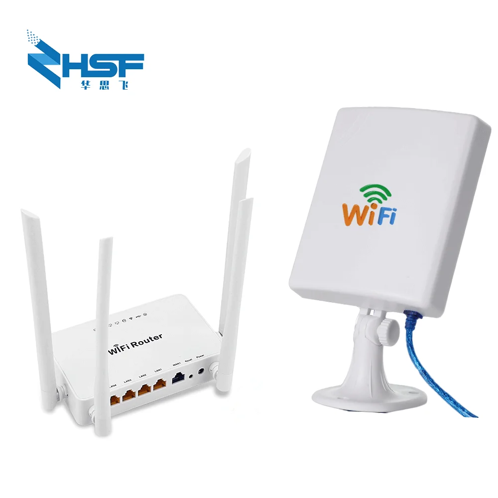 High power wireless Openwrt Wireless router with 4pcs 5dbi antenna,high power wireless Adapter with 14dbi antenna&5M USB cable