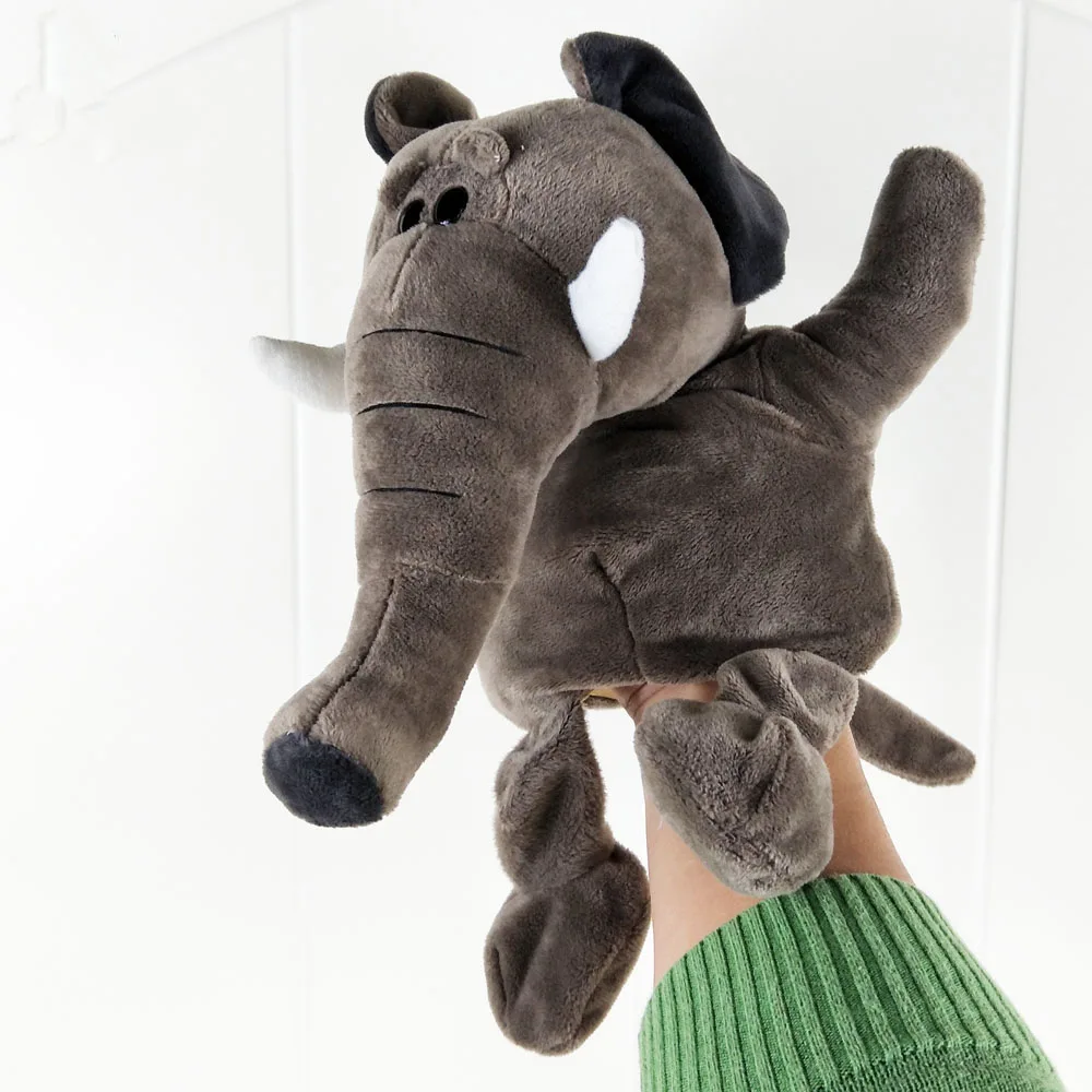 

Long nose Elephant hand puppet children plush toy