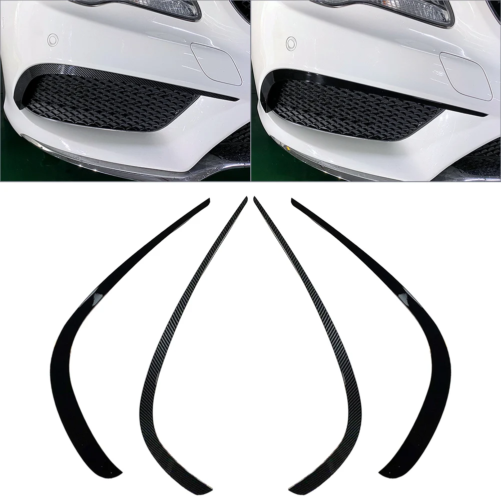 Car Front Bumper Lip Splitter Spoiler Decoration Trim For Mercedes-Benz AMG E-Class Coupe C207 2013 2014 2015 2016 Sport Version