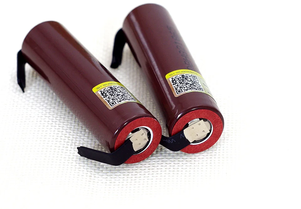 100PCS Liitokala new HG2 18650 3000mAh battery 18650HG2 3.6V discharge 20A, dedicated For hg2 batteries + DIY Nickel