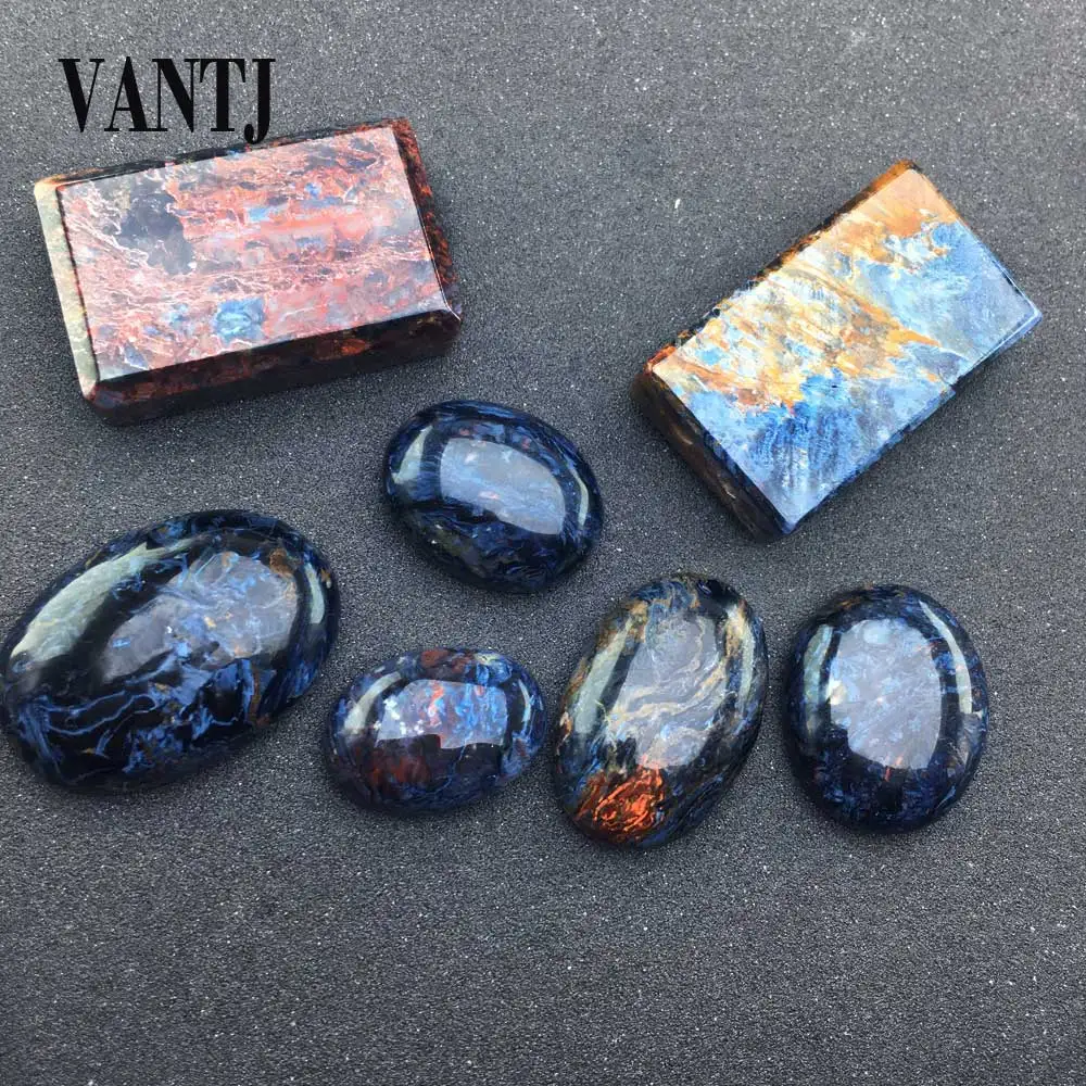 VANTJ Natural Pietersite Chatoyant Loose Gemstone For Women Men Best Gift Crystal DIY Fine Jewelry Healing Gemstone