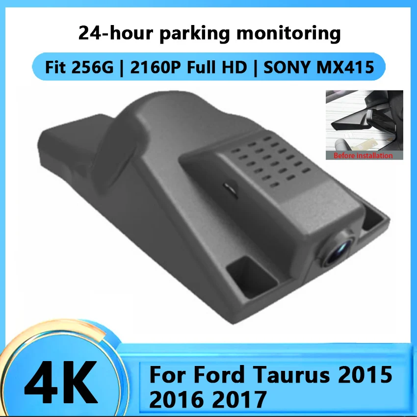 4K Car Driving Video Recorder DVR Mini Control APP Wifi Camera For Ford Taurus 2015 2016 2017 Full HD 2160P Registrator Dash Cam