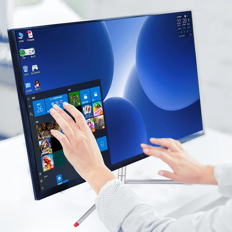 24 인치 LCD 터치 스크린 모니터, 게이머 1920x1080p HDMI 호환 모니터 PC, 노트북용 HD 게이밍 컴퓨터 디스플레이, 데스크탑용 