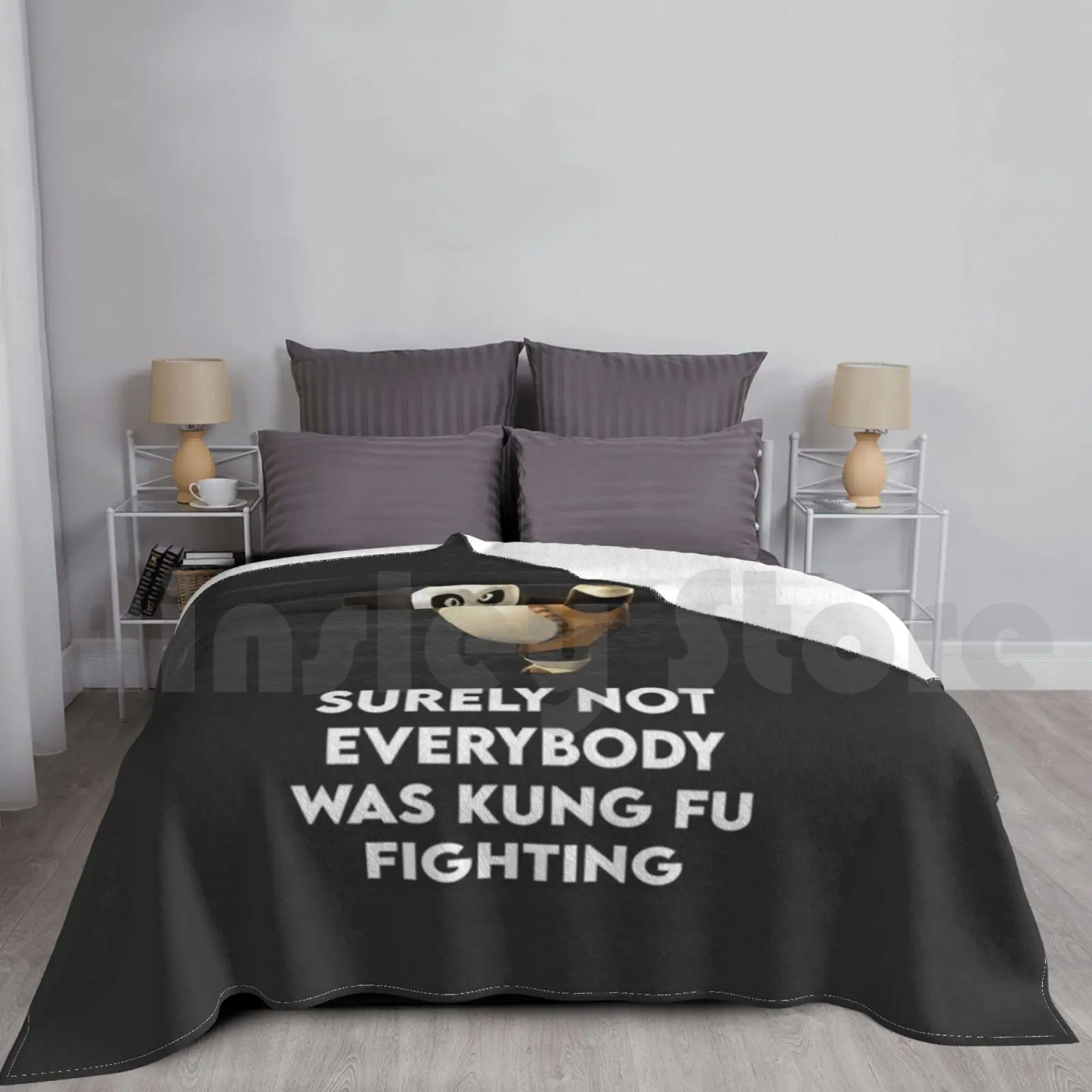 Blanket Surely Not Everybody Was Kung Fu Fighting : , For Mom , Dad & Siblings , For Kids